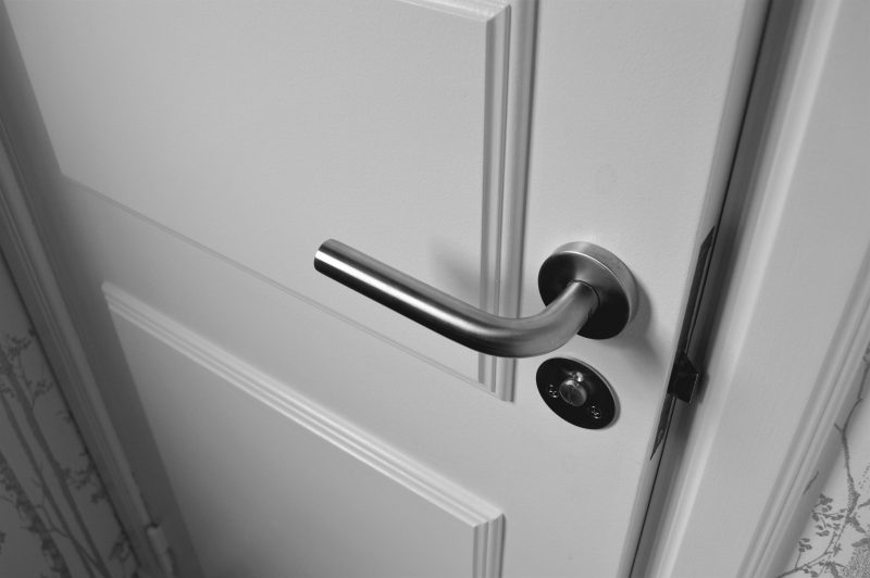 cleaning doorknobs and other hardware of rust can make your house look sleek and brand new.