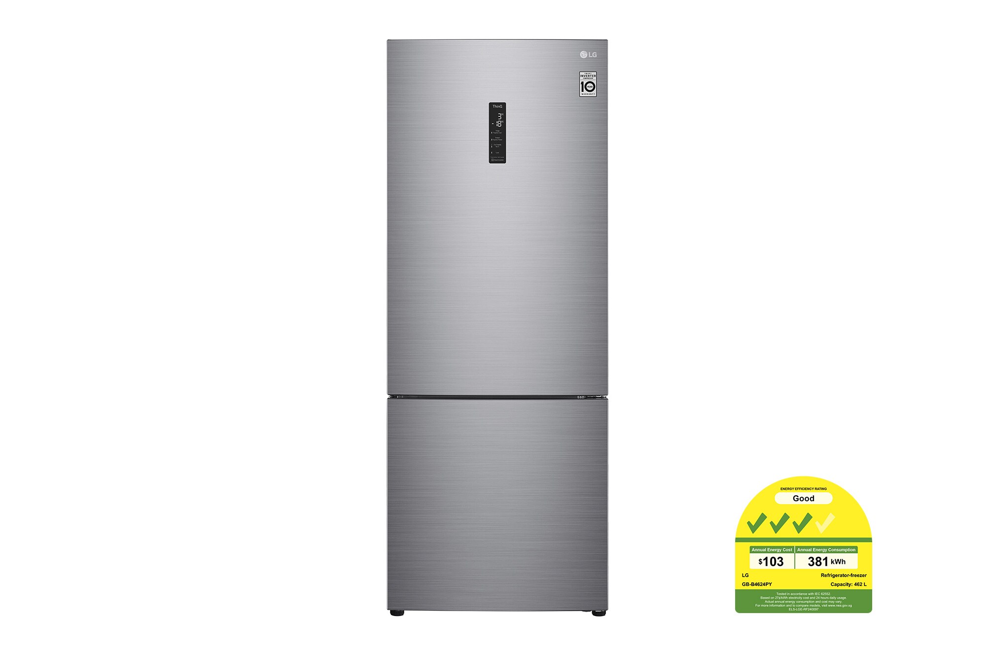 LG 462L Bottom Freezer Fridge GB-B4624PY LG 462L Bottom Freezer Fridge GB-B4624PY