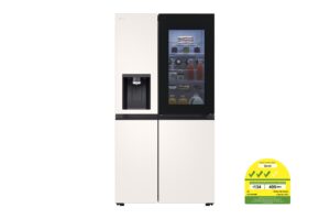 LG 628L InstaView Door-in-Door Side by Side Fridge GS-X6104BE