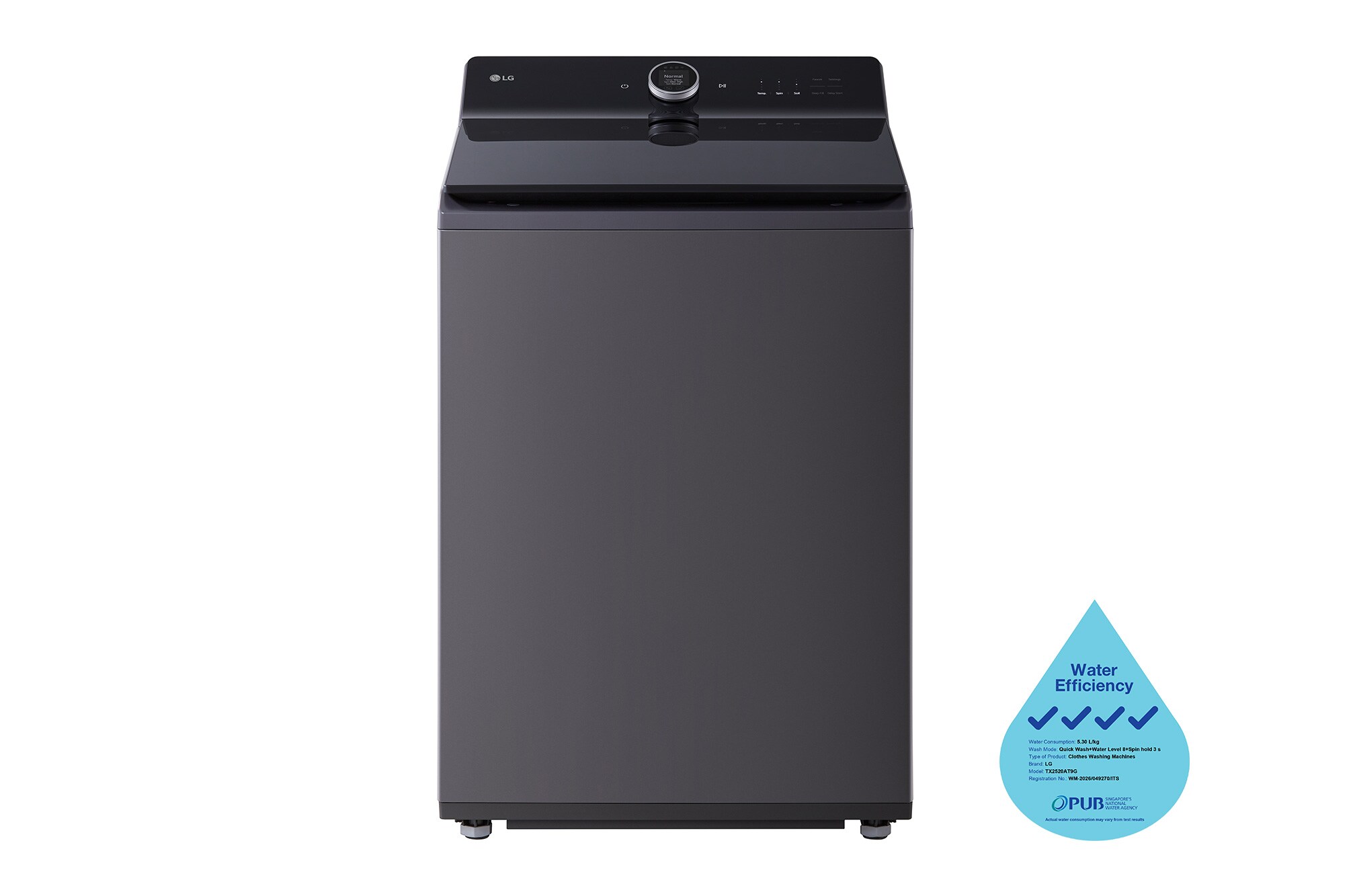 LG 20kg Top Load Washer TX2520AT9G LG 20kg Top Load Washer TX2520AT9G