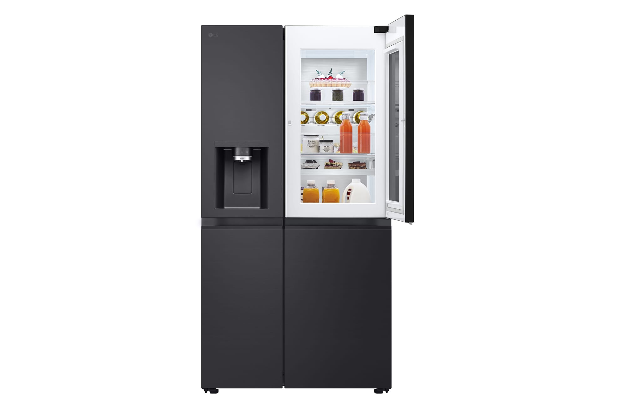 LG 628L InstaView Door-in-Door Side by Side Fridge GS-X6104EV LG 628L InstaView Door-in-Door Side by Side Fridge GS-X6104EV