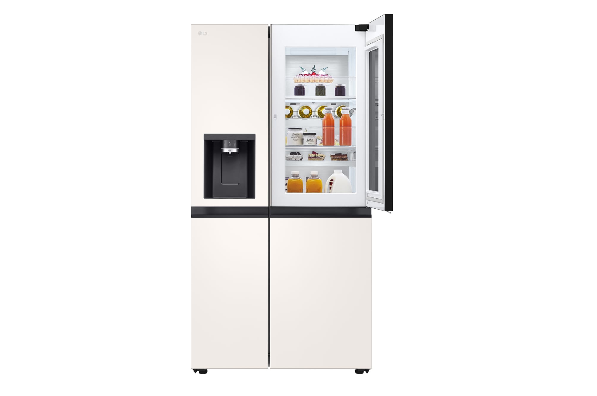 LG 628L InstaView Door-in-Door Side by Side Fridge GS-X6104BE LG 628L InstaView Door-in-Door Side by Side Fridge GS-X6104BE