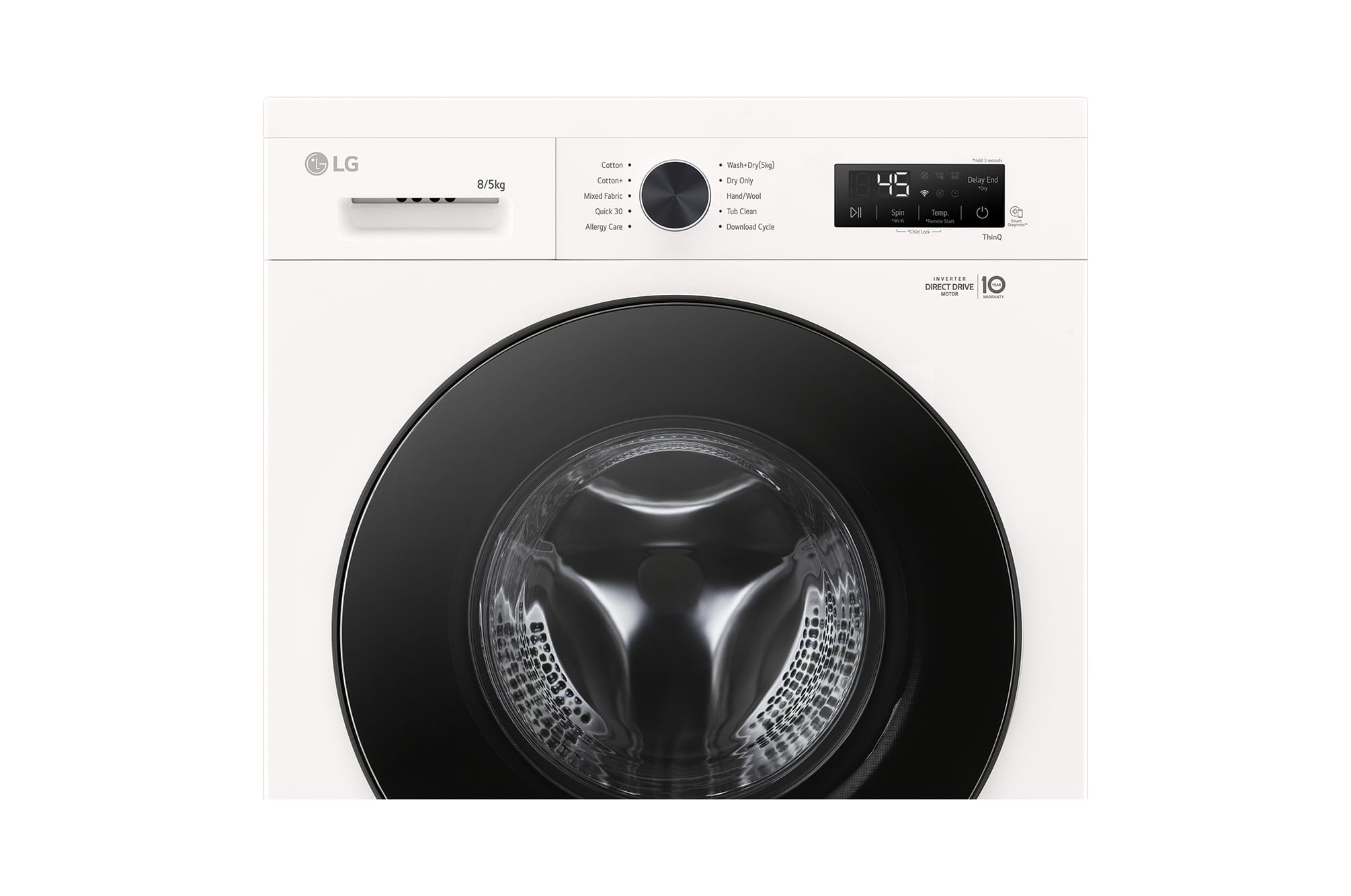 LG 8/5kg Front Load Washer Dryer FB1208R5W LG 8/5kg Front Load Washer Dryer FB1208R5W