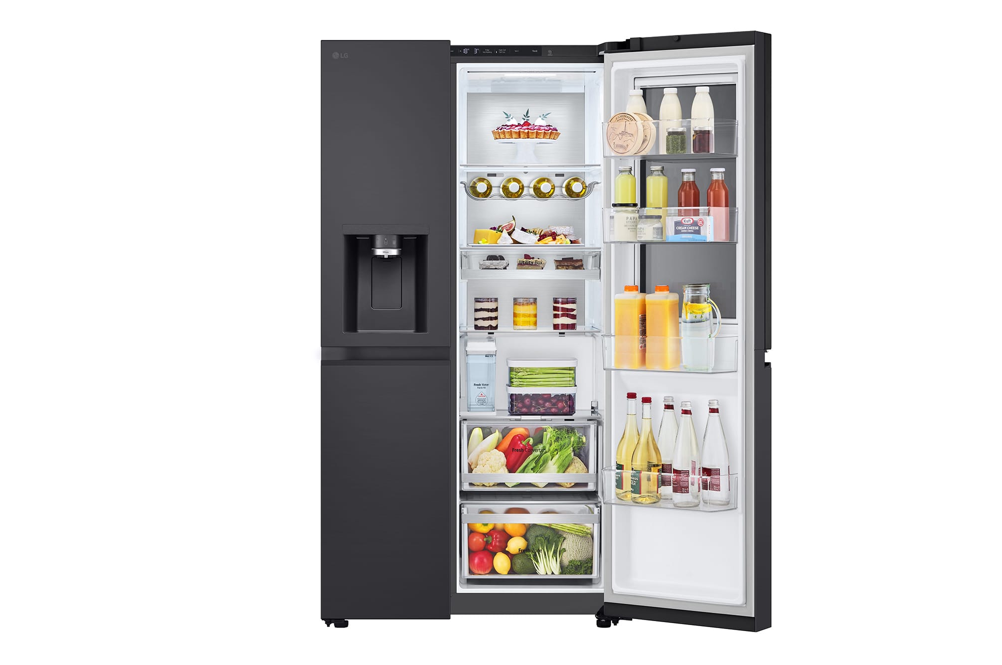 LG 628L InstaView Door-in-Door Side by Side Fridge GS-X6104EV LG 628L InstaView Door-in-Door Side by Side Fridge GS-X6104EV