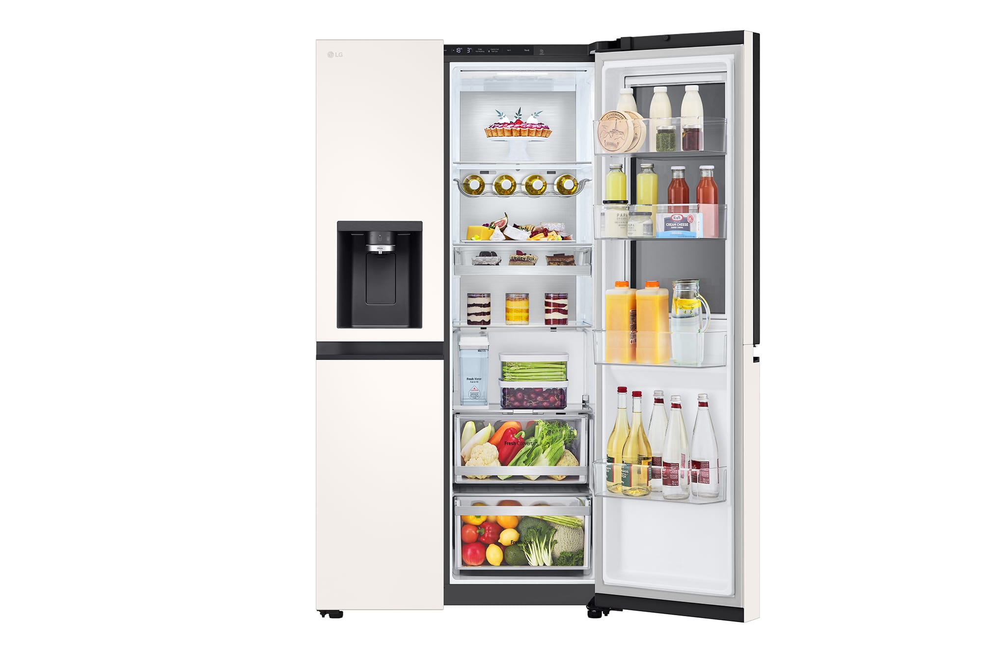 LG 628L InstaView Door-in-Door Side by Side Fridge GS-X6104BE LG 628L InstaView Door-in-Door Side by Side Fridge GS-X6104BE