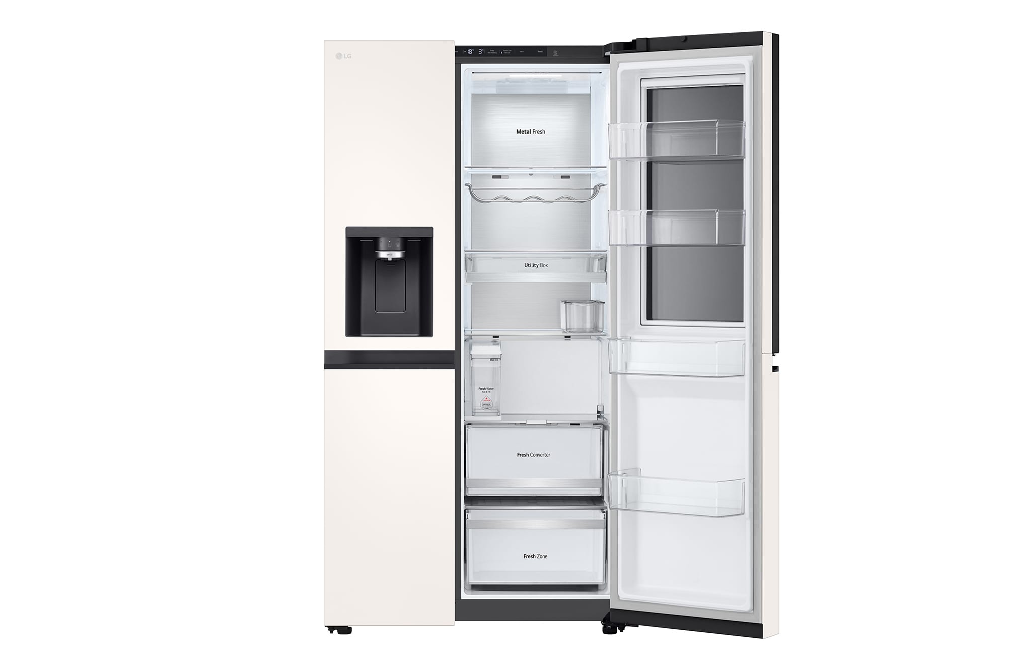 LG 628L InstaView Door-in-Door Side by Side Fridge GS-X6104BE LG 628L InstaView Door-in-Door Side by Side Fridge GS-X6104BE