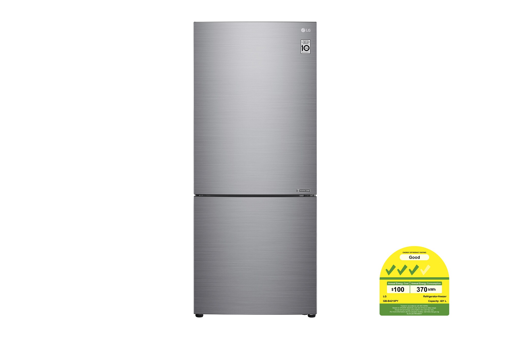 LG 421L Bottom Freezer Fridge GB-B4215PY LG 421L Bottom Freezer Fridge GB-B4215PY