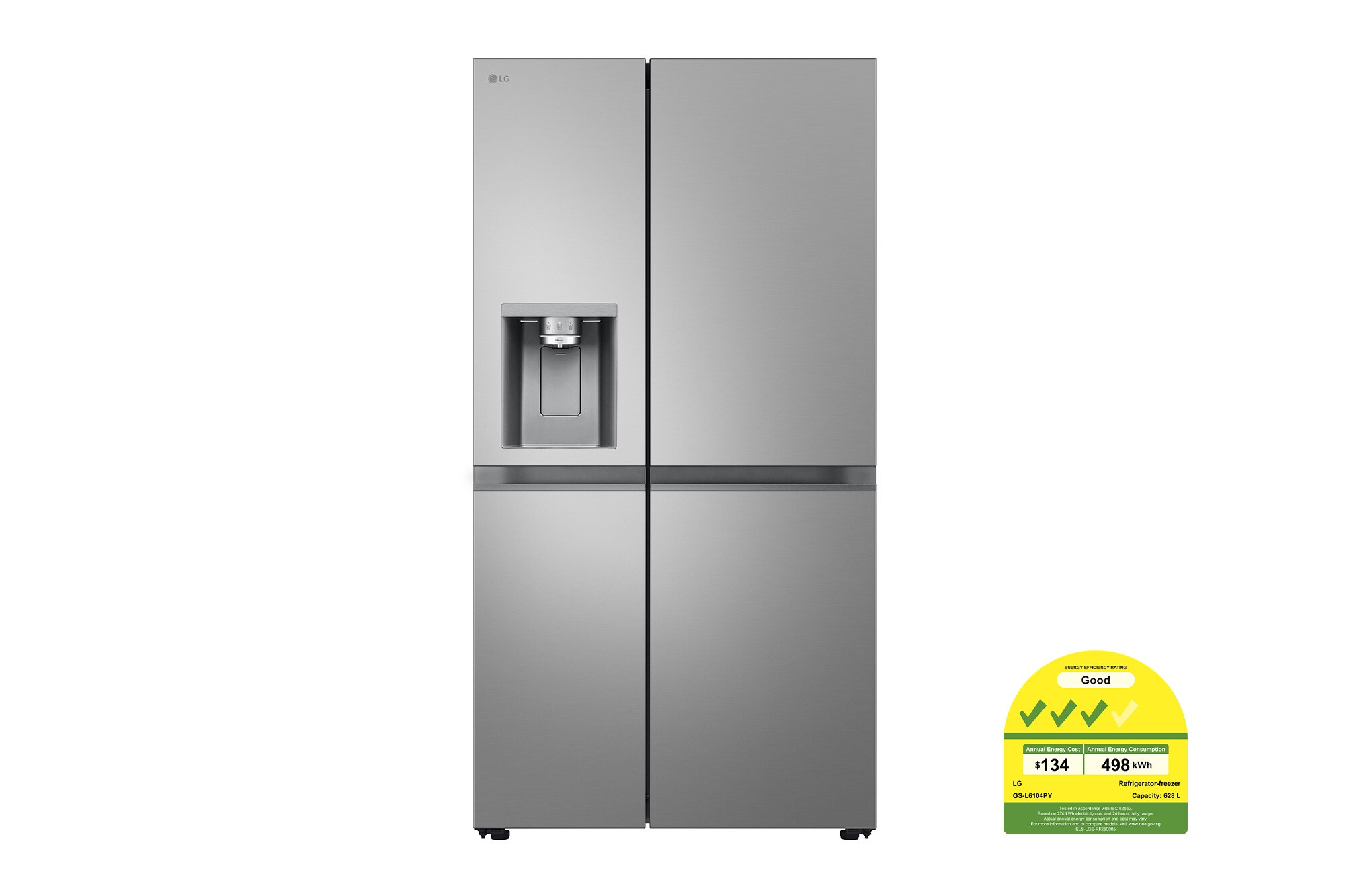 LG 628L Side by Side Fridge GS-L6104PY LG 628L Side by Side Fridge GS-L6104PY