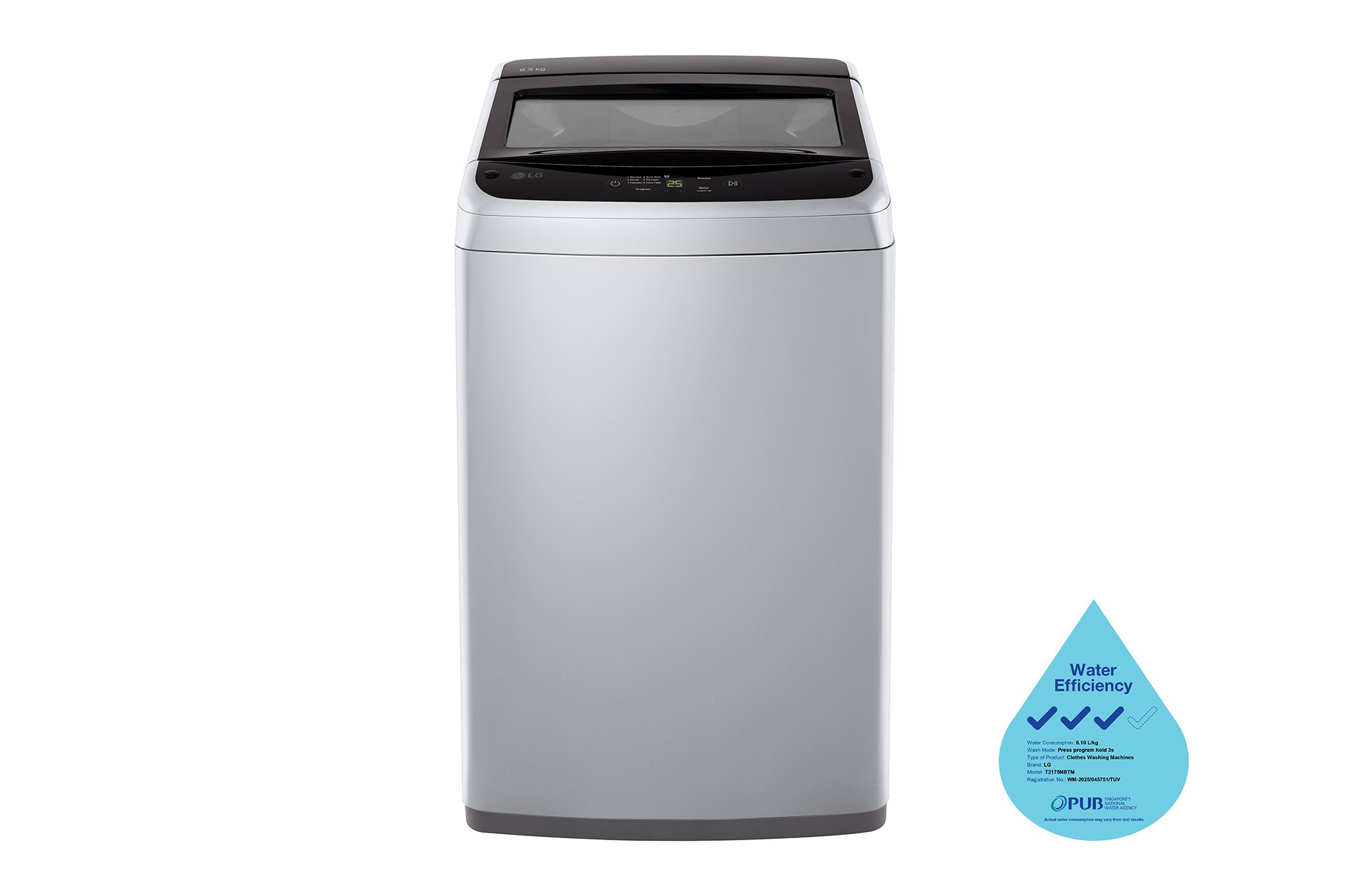 LG 7.5kg Top Load Washer T2175NBTM LG 7.5kg Top Load Washer T2175NBTM