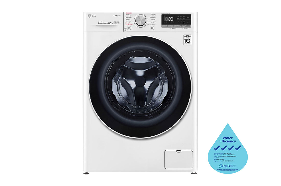 LG 8.5kg Front Load Washer FV1285S4W LG 8.5kg Front Load Washer FV1285S4W