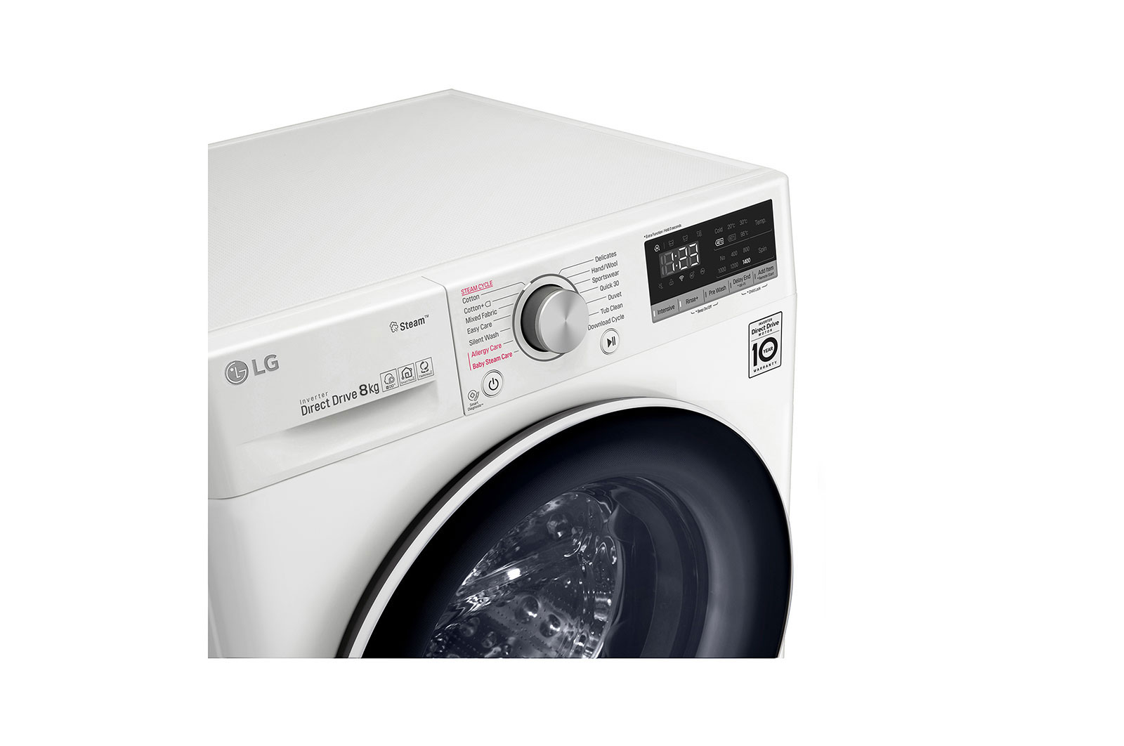 LG 8kg Front Load Washer FV1408S4W LG 8kg Front Load Washer FV1408S4W