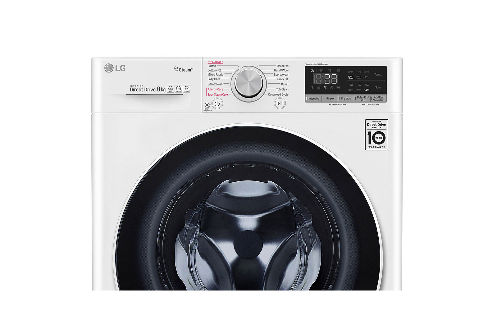LG 8kg Front Load Washer FV1408S4W LG 8kg Front Load Washer FV1408S4W