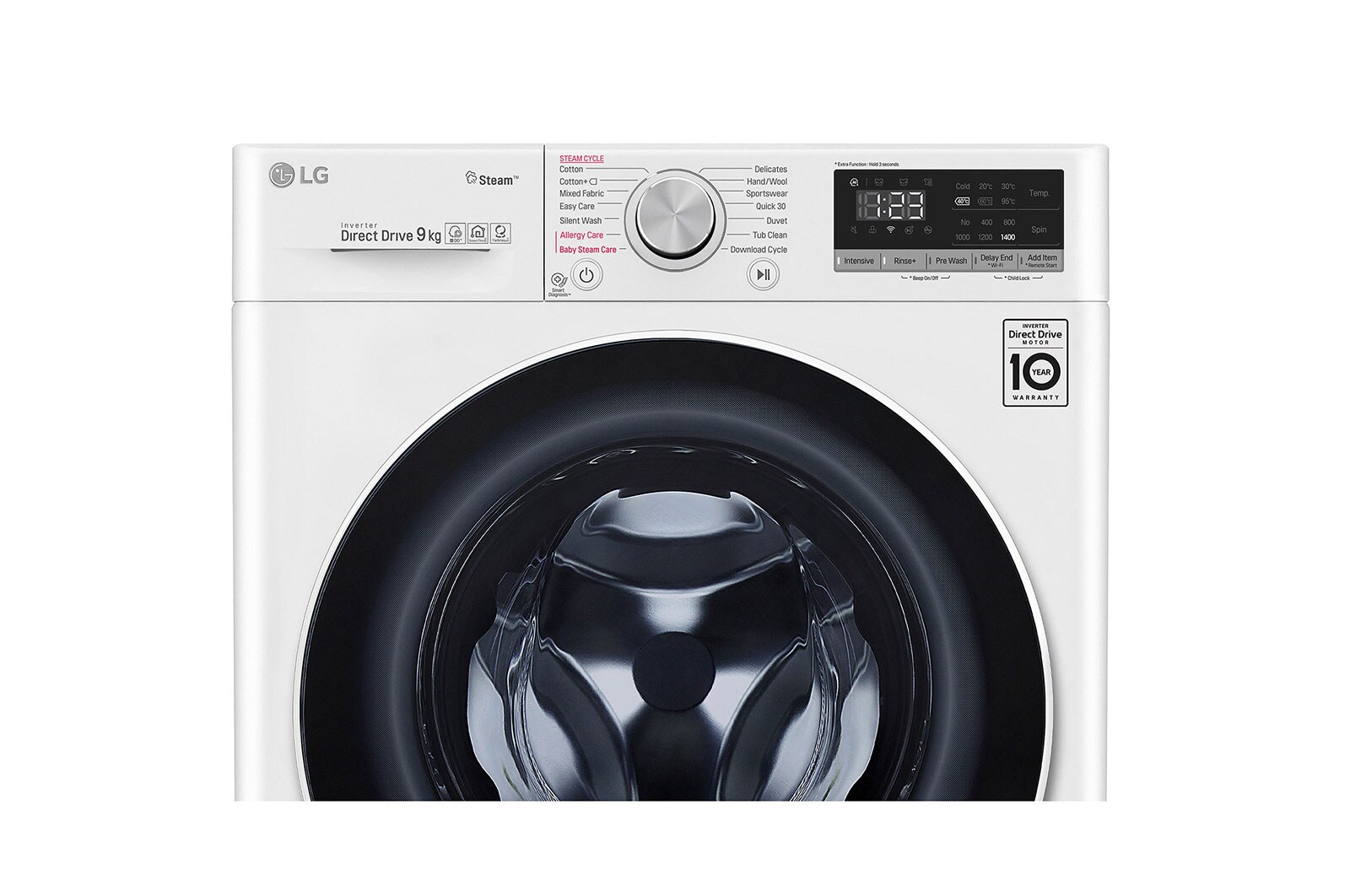 LG 9kg Front Load Washer FV1409S4W LG 9kg Front Load Washer FV1409S4W