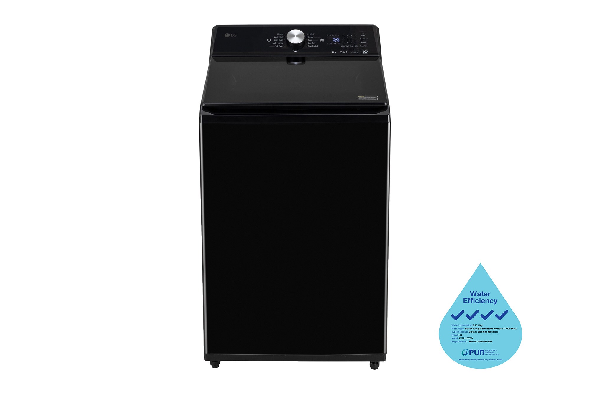 LG 12kg Top Load Washer TX2212ST5O LG 12kg Top Load Washer TX2212ST5O