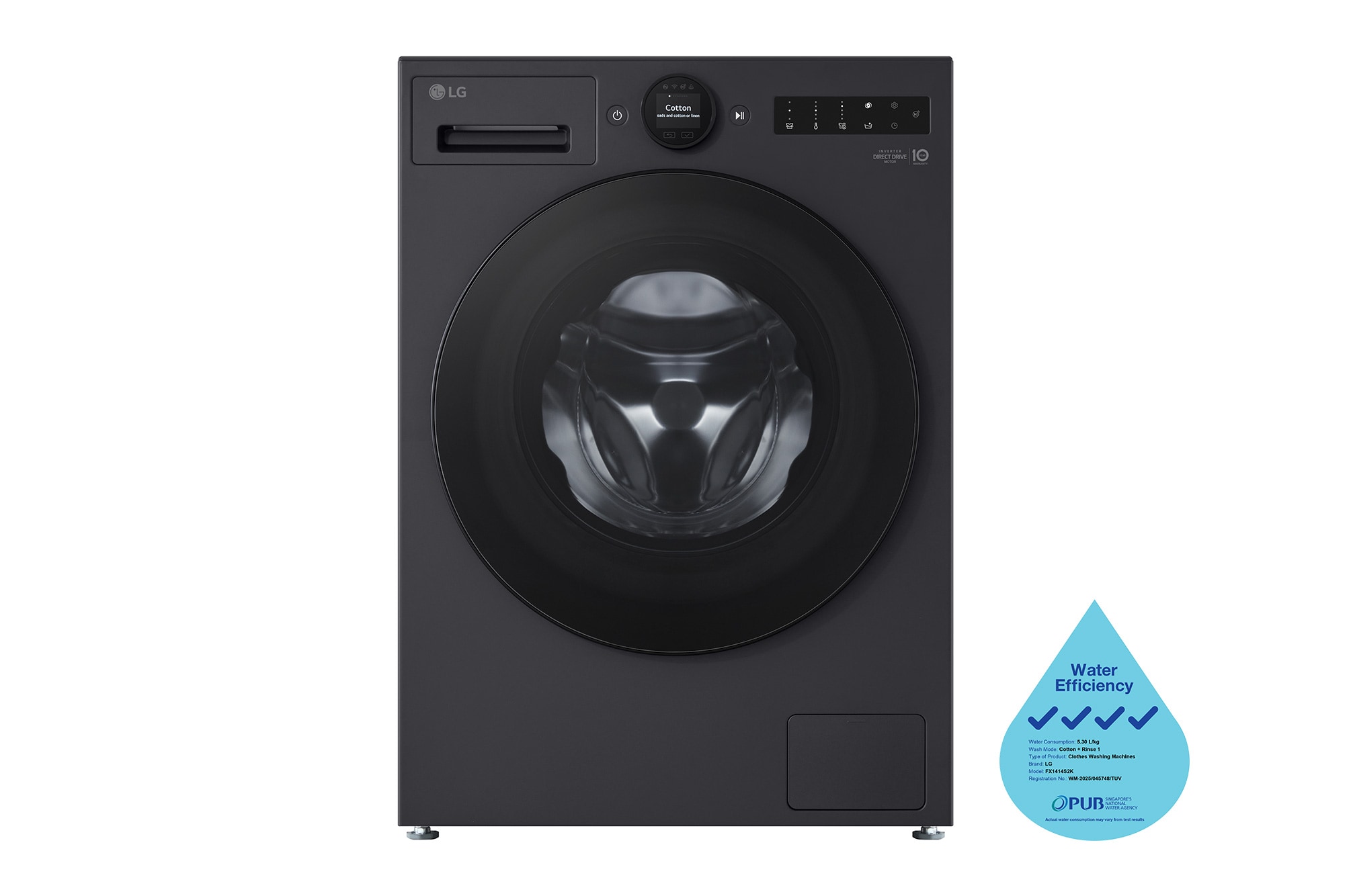 LG 14kg Front Load Washer FX1414S2K LG 14kg Front Load Washer FX1414S2K