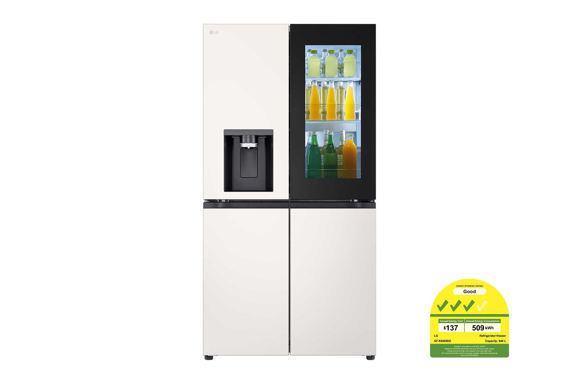 LG 646L InstaView Multi Door Fridge GF-K6465EE LG 646L InstaView Multi Door Fridge GF-K6465EE